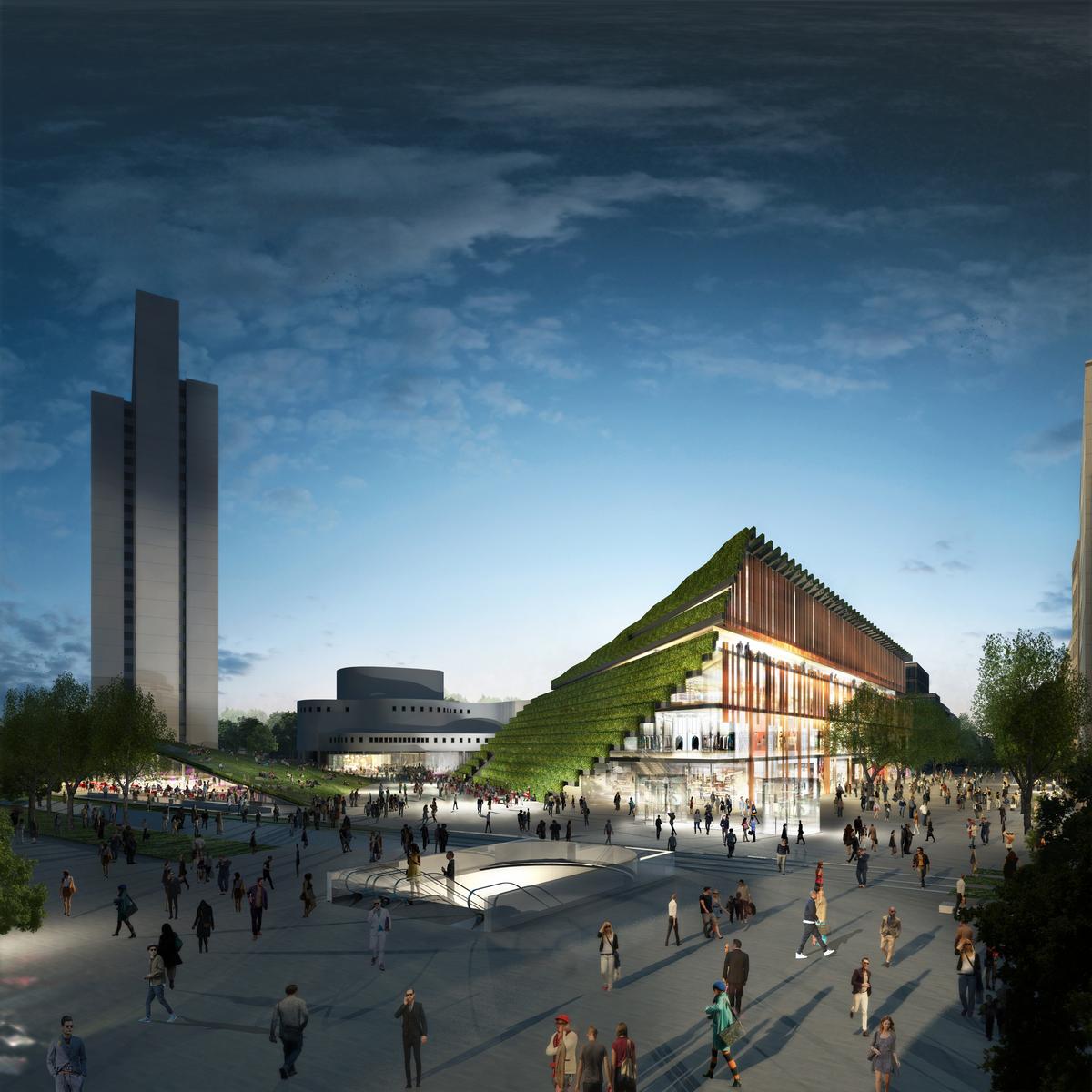 The Kö-Bogen 2 complex will bring nature into the heart of Düsseldorf / Alexander Schmitz