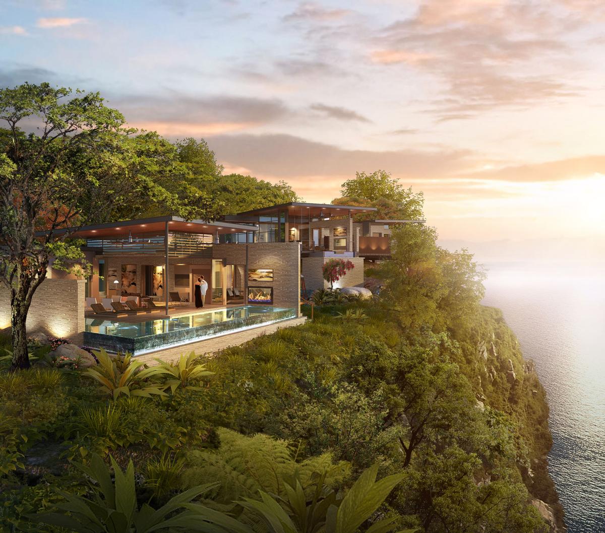 Situated within a forested setting, the resort will have 130 bedrooms and 50 residences designed by Dallas-based architects HKS