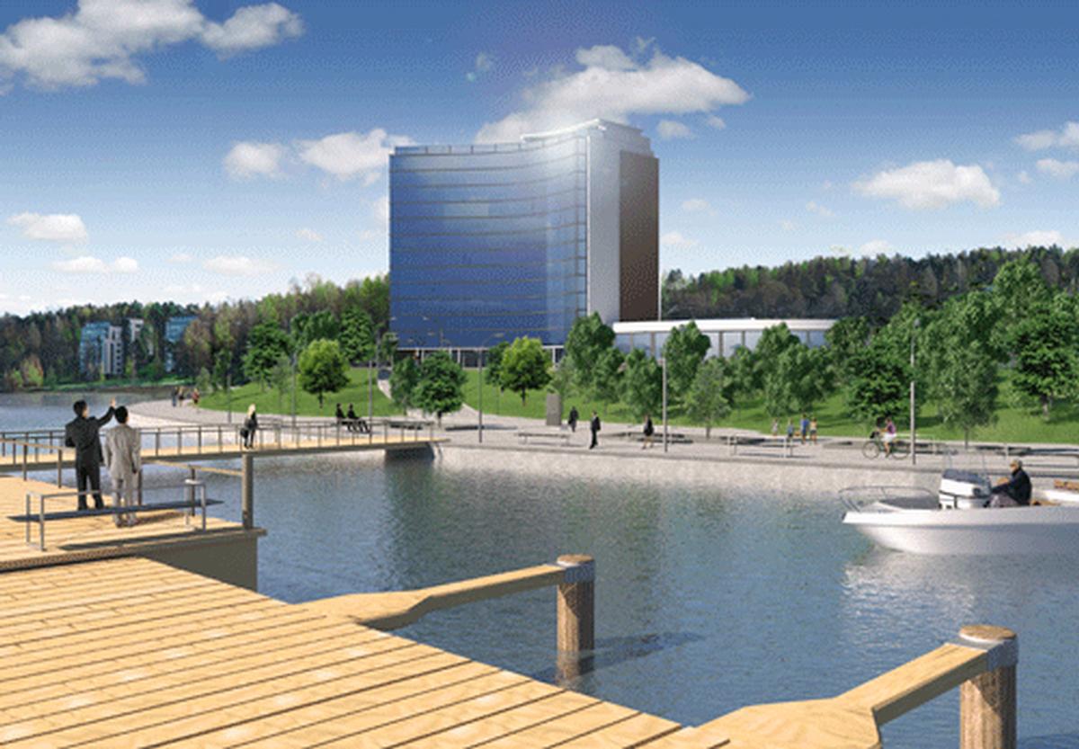 An artist's impression of the Huhtiniemi project in Finland, which has been subject to several delays / 
