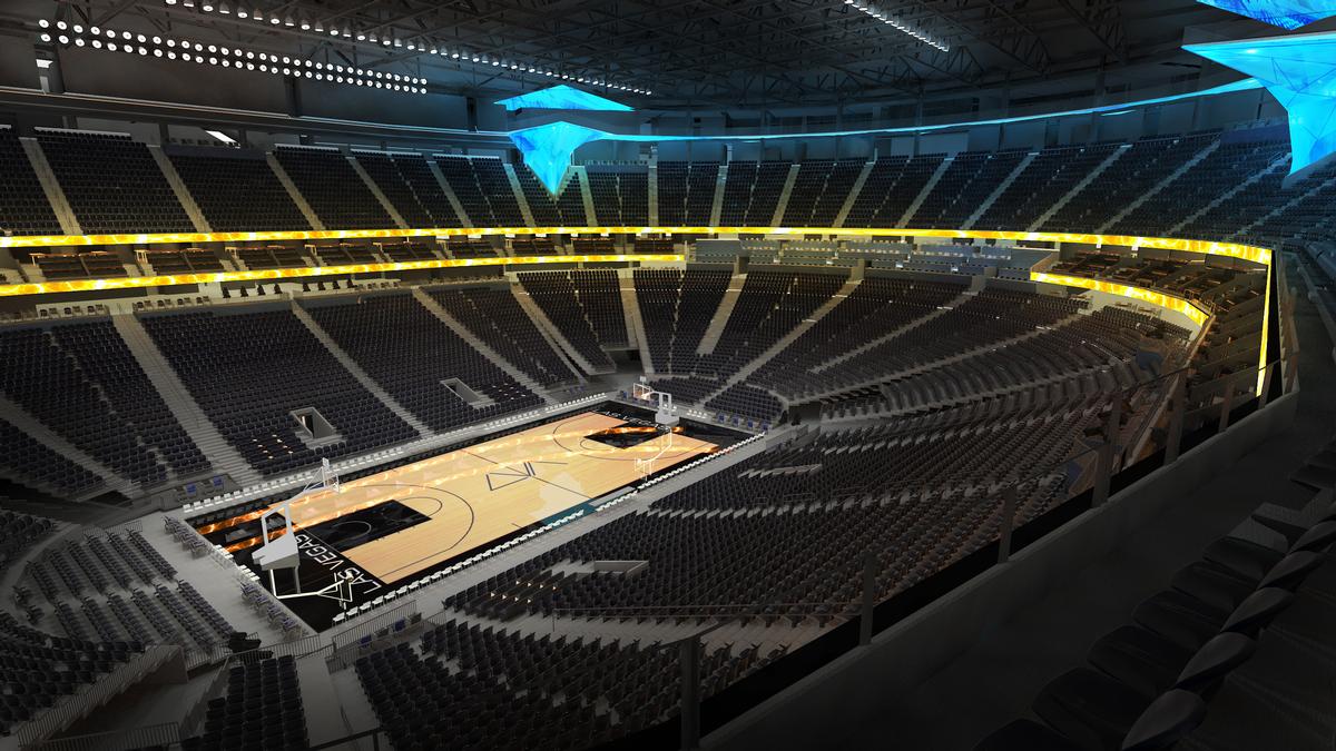 The arena, which will host basketball games, has a capacity for 20,000 spectators / Populous 