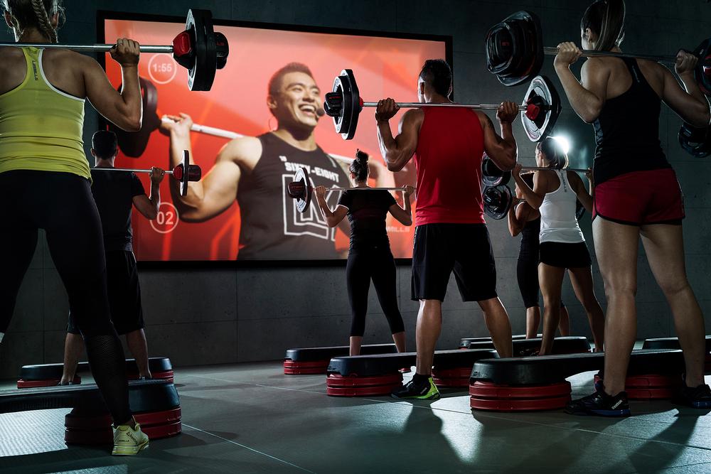 Les Mills’ virtual-specific content includes on-screen cues