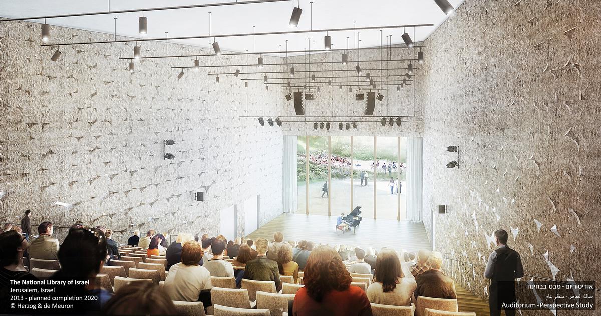 The library will feature an auditorium for cultural events and performances / Herzog & de Meuron