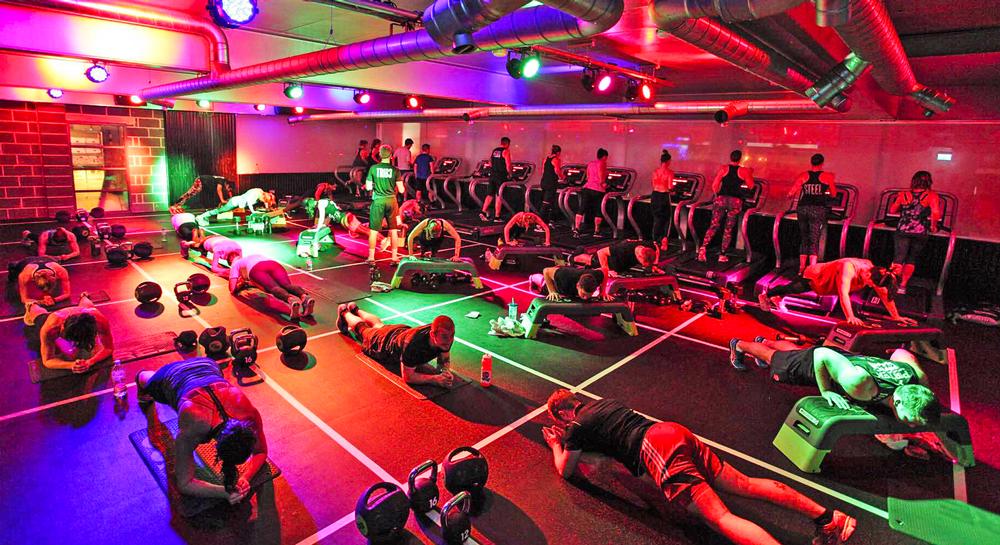High intensity floor work is one of the main exercise components within the clubs