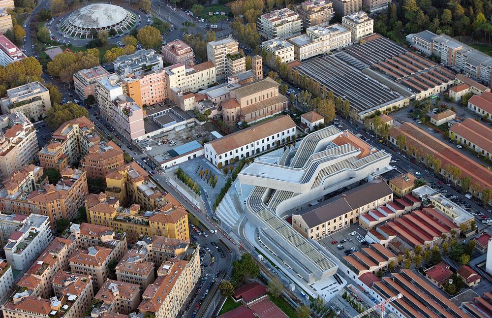 MAXXI National Museum of XXI Arts in Rome, one of Schumacher’s favourite projects. The museum opened in the city’s Flamino district in November 2009