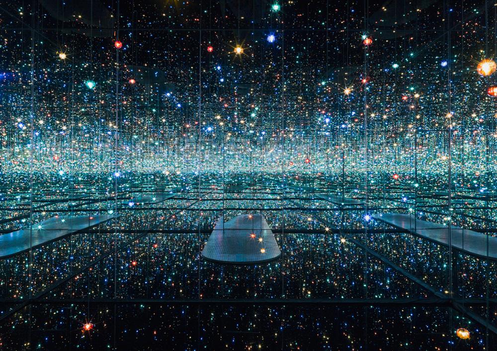 Infinity Mirrored Room – The Souls of Millions of Light Years Away by Yayoi Kusama, 2013