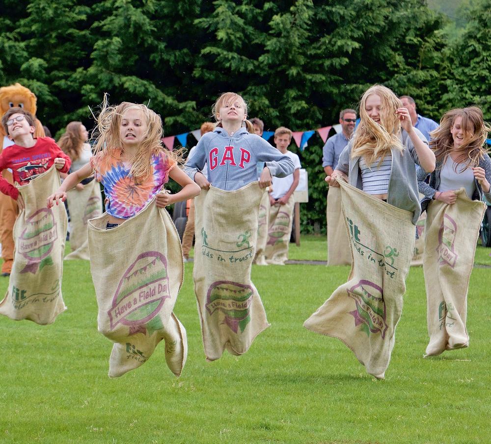 Children enjoy being active at Charsfield Recreation Ground