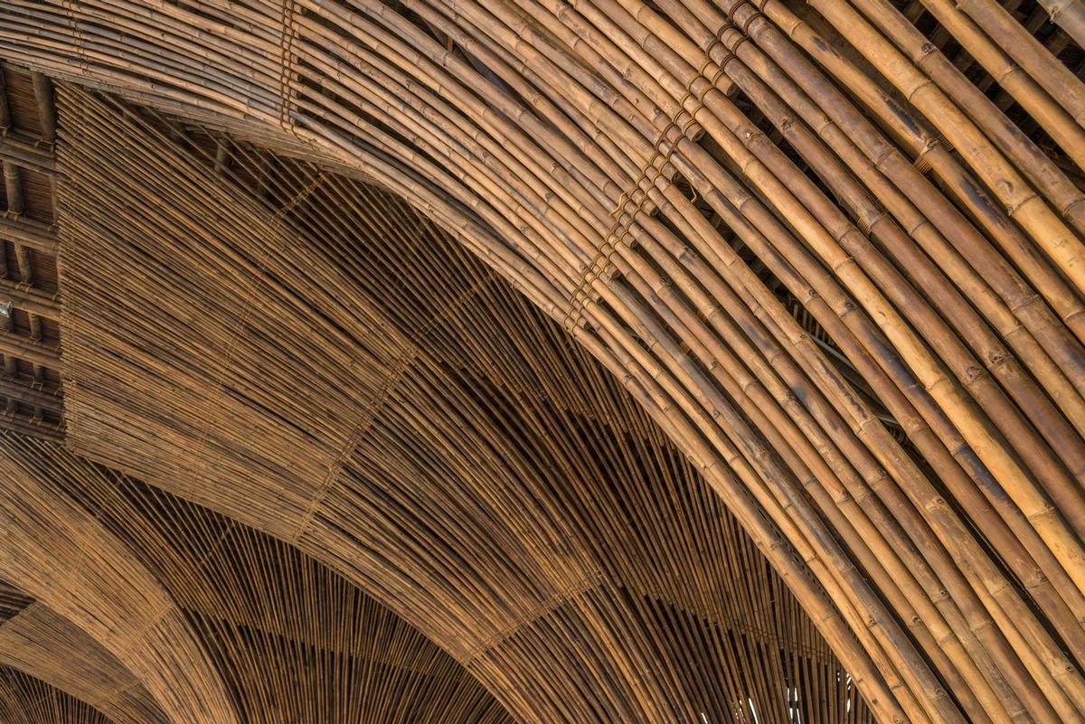 The bamboo has been treated by Vietnamese traditional methods in order to ensure the high quality and long term durability of the material / Le Anh Duc and Hoang Le Photography