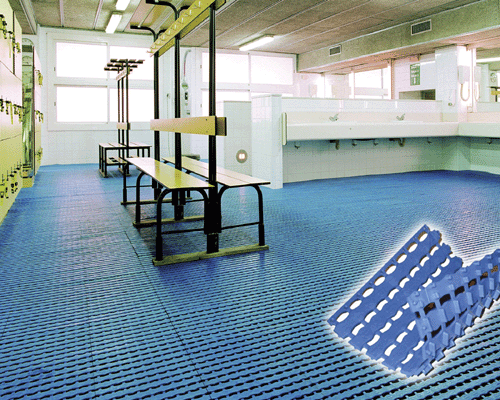 Sanitised wet area flooring from Plastic Extruders