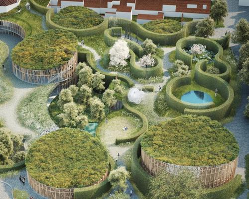 The whole design is inspired by Andersen's fairytales / Kengo Kuma & Associates