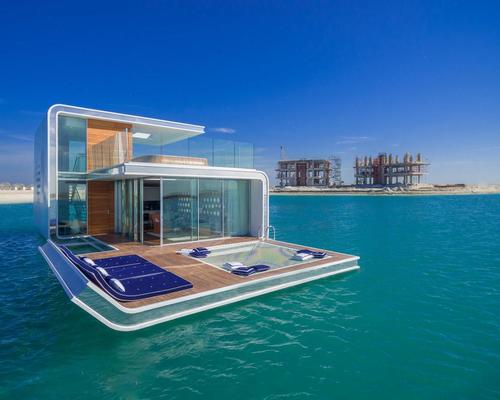 The luxury villas contain three levels, one of which is underwater / Kleindienst Group