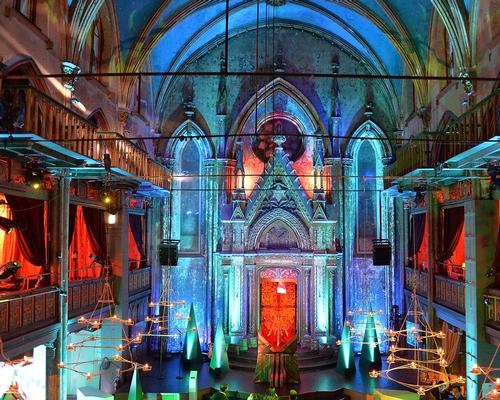 Taking place in New York’s Angel Orensanz Center, <i>Art the Throne</i> featured five <i>Game of Thrones</i>-inspired art installations on display throughout the gothic space. 
/ Slaven Vlasic/Getty Images for HBO