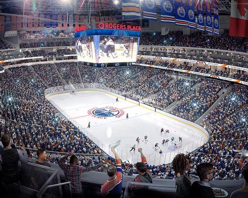 The venue will be the new home of the Edmonton Oilers hockey franchise / Rogers Place