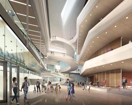 The public lobby will be used throughout the day and will function as a flexible performance space
/ Diamond Scmitt