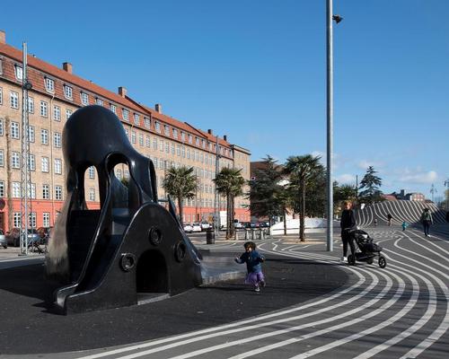 Superkilen public park in Copenhagen, Denmark, by architect Nanna Gyldholm Moller / AKTC / Superflex