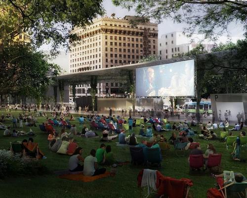 The lawn will be used for picnics and outdoor film screenings / Agence Ter