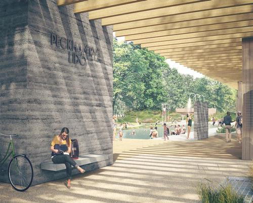 The new Peckham Lido will be a 'modern mecca for sunbathing, health and wellbeing to attract all walks of life' / Peckham in South-East London