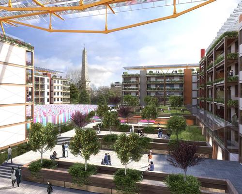 The designs all incorporate new public space into the project / Islington Council