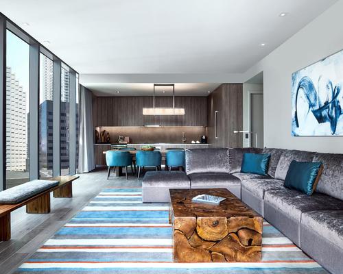 Restaurants and lounges have been designed by Studio Collective and the guest rooms and public spaces have been overseen by Clodagh / EAST, Miami