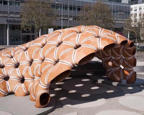 The Sand Dollar's thin but strong shell inspired the formation of the pavilion / Institute of Building Structures and Structural Design