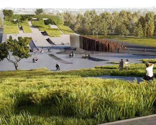 The museum will feature greenery of its rooftop and will be surrounded by landscaped grounds / Museum of Ethnography/Axion Visual