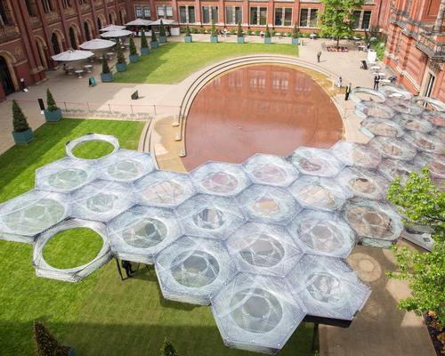 The pavilion will gradually be expanded by robots over the next six months / AARO