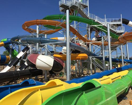 Thrill rides are centred around a six-story slide tower