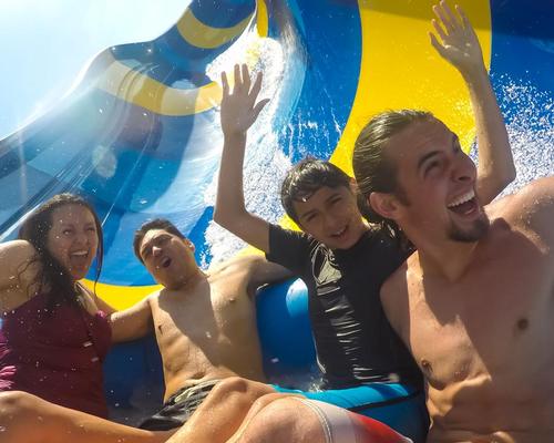 The park – which follows a Texan theme – features five slide towers with 1.3 miles (2km) of slides