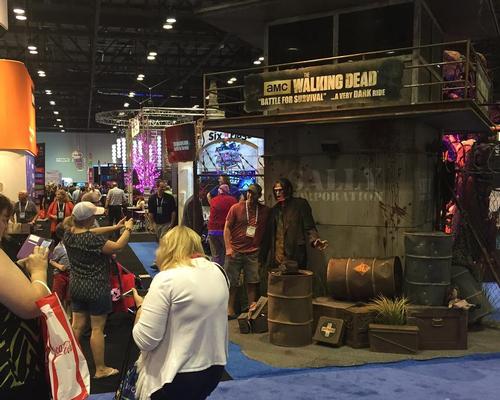 The Sally Corporation showcased its Walking Dead attraction at the 2015 Expo / Tom Anstey