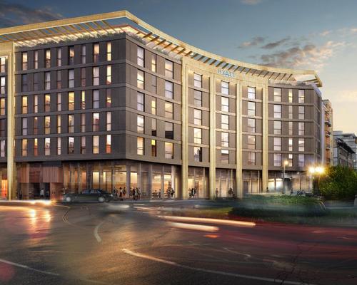 The 190-bedroom hotel will include a fitness centre and spa to feature a gym, indoor swimming pool, and thermal area with various saunas
