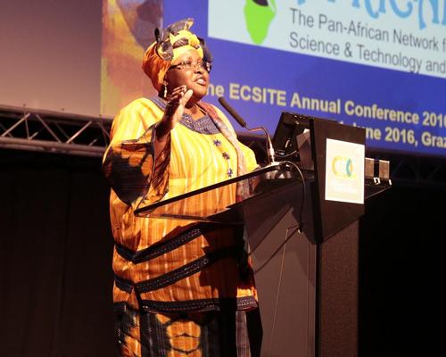 Rasekoala addressed 1,000 Ecsite members at the annual conference taking place this year in Graz, Austria / Ecsite