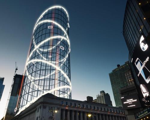 The Halo is a 1,200ft-high semi-transparent, lightweight superstructure featuring panoramic viewpoints and 11 tower rides / AE Superlab