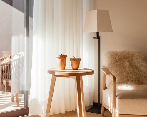 The rooms have open plan spaces that embrace the clean contemporary design of the resort
