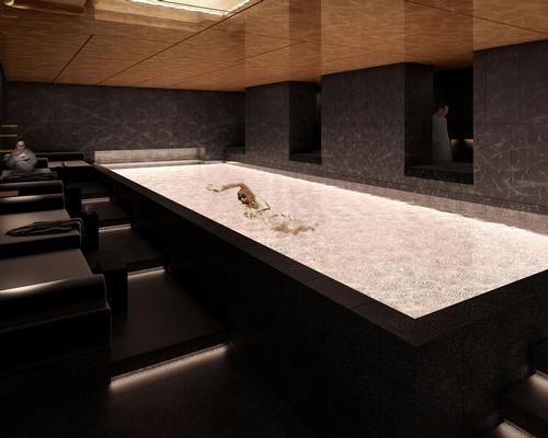 The spa is set inside several historic bank vaults, which have been converted into treatment rooms, swimming pools, saunas, a whirlpool area and an auditorium