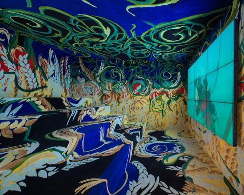 “The colourful room” is intended to create a feeling of walking through a seabed / Museum of Apoxyomenos