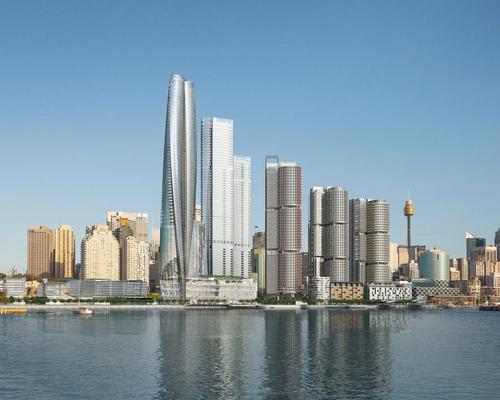WilkinsonEyre have designed the sculptural tower which will house the hotel and casino / Crown Resorts