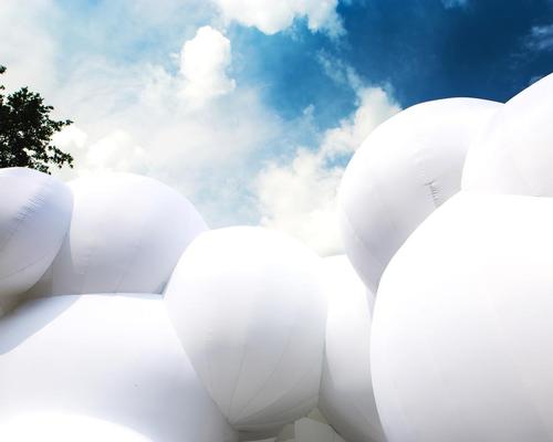 While FOAM is white, it is illuminated in the evenings with LED lights / Jesper Palermo