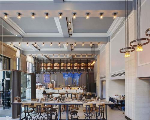 The design strips back the interiors to highlight the building's high ceilings / James Harris