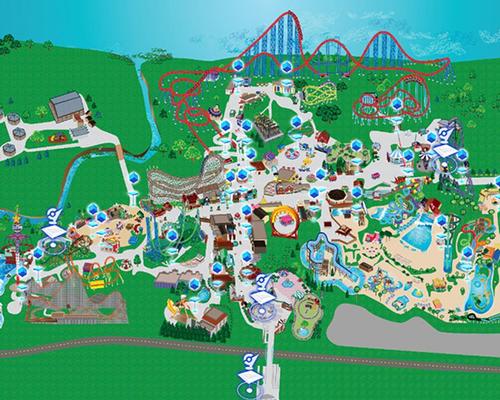 Six Flags has created maps for visitors to see the locations of gyms and Pokéstops