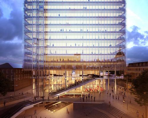 From a distance, the cube will appear to float in the air above the public realm / Sellers Property Group