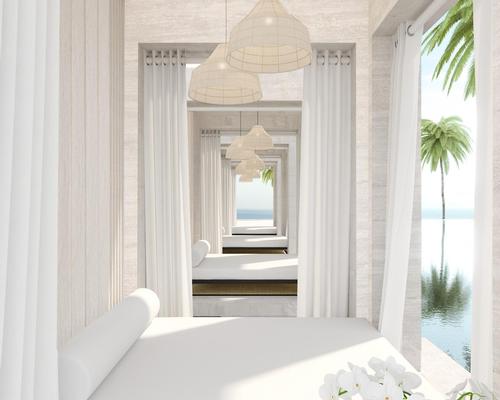 The spa will include a range of indoor and outdoor treatment areas, with rooms illuminated by natural light to instill a sense of tranquility