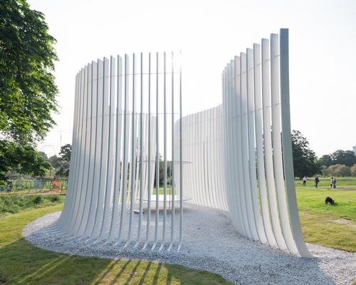 Serpentine Summer House 2016 designed by Asif Khan / Iwan Baan