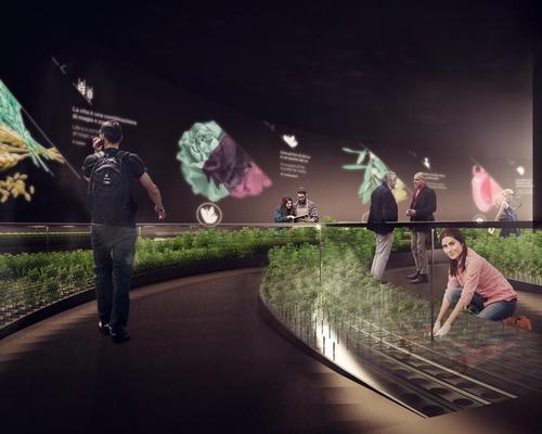 Digital displays will explain the planting process and the importance of sustainable food chains / Carlo Ratti Associati