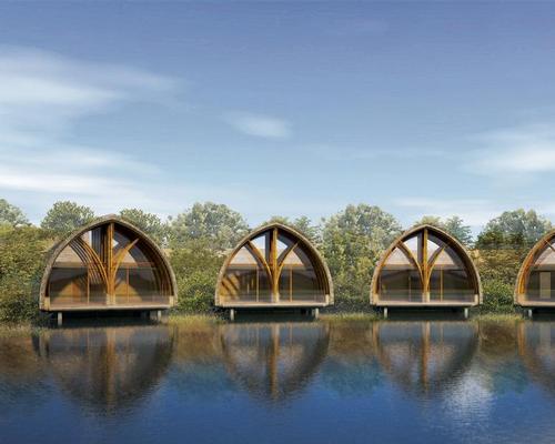Vo Trong Nghia's floating bamboo spa / Vo Trong Nghia Architects