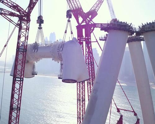 The Hub and Spindle had to be shipped as they were too large to be transported over land / Meraas