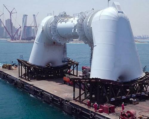 The current weight of the structure is 1,805 tonnes – equivalent to four Airbus A380 aircraft / Meraas