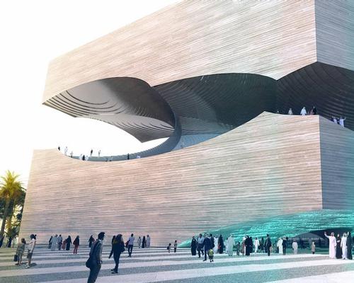 The structure would have three main floors occupied by a theatre, galleries and workshop spaces / Höweler + Yoon