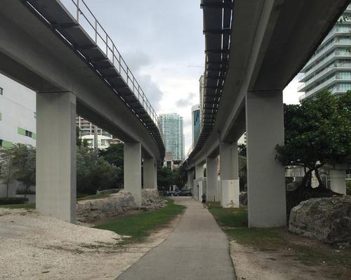 The Brickell site is currently underutilised / Friends of the Miami Underline