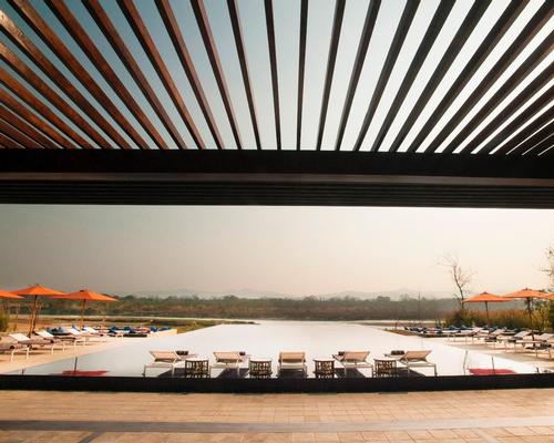 Local design andm materials played an important role in the project / Taj Safari