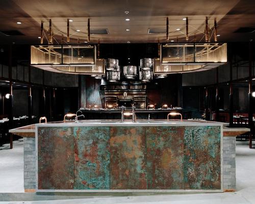 Joyce Wang's Rhoda restaurant uses charred cladding to reflect fiery passions of head chef