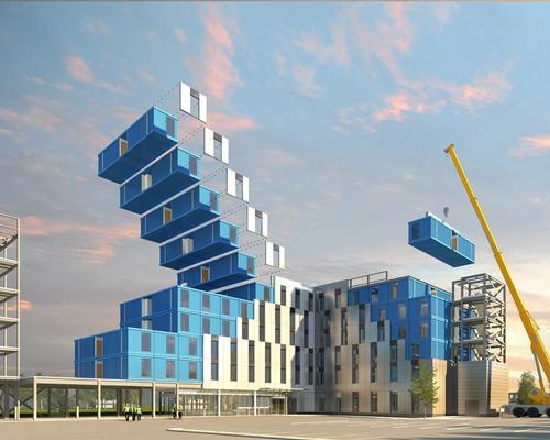 The modules, made from shipping containers, will take up to a month to install / Chapman Taylor